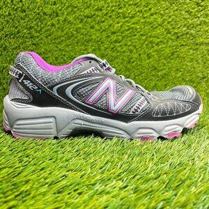 New Balance 412 Womens Size 9 Black Gray Purple Walking Running Shoes Sneakers